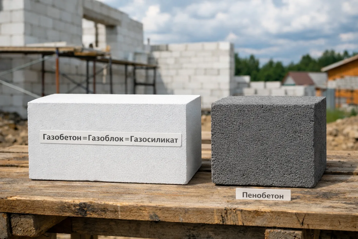 Сравнение газобетона и пеноблока для дома в Самаре